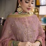 Heavy Embroidered Chiffon 3-Piece Suit with 4-Side Embroidered Dupatta