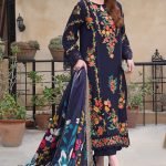 Embroidered Airjet Lawn 3-Piece Suit with Printed Diamond Dupatta