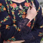 Embroidered Airjet Lawn 3-Piece Suit with Printed Diamond Dupatta