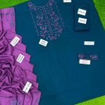 Embroidered Neckline Dhanak 3-Piece Suit with Embroidered Shawl