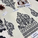 Embroidered Neck Dhanak 3-Piece Suit with Digital Printed Shawl