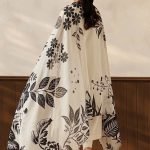 Embroidered Neck Dhanak 3-Piece Suit with Digital Printed Shawl