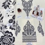Embroidered Neck Dhanak 3-Piece Suit with Digital Printed Shawl
