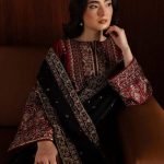 Heavy Sequence Embroidered Lawn 3-Piece Suit with Bamber Chiffon Dupatta