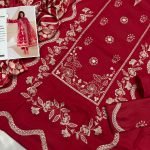 Floral Embroidered Dhanak 3-Piece Suit with Warm Wool Shawl