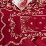 Floral Embroidered Dhanak 3-Piece Suit with Warm Wool Shawl