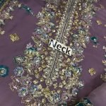 Embroidered Chiffon 3-Piece Suit with Ready-to-Wear Net Dupatta