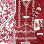Embroidered Front Dhanak 3-Piece Suit with Digital Printed Shawl