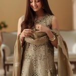 Laser Cutwork & Chikankari Lawn 3-Piece Suit with Khaddi Net Dupatta