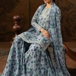 Printed Silk 3-Piece Suit with Digital Printed Silk Dupatta