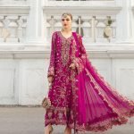 Handwork Embroidered Chiffon 3-Piece Suit with Sequence Dupatta