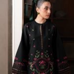 All-Over Embroidered Dhanak 3-Piece Suit with Digital Printed Shawl