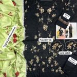 Classic Embroidered Dhanak 3-Piece Suit with Digital Printed Shawl