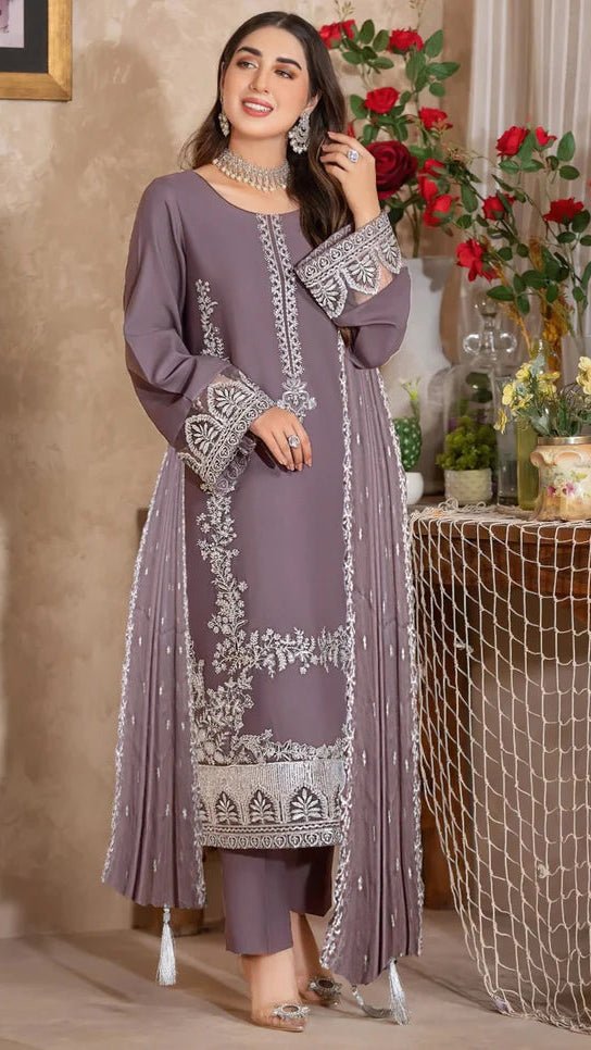 Embroidered Lawn 2-Piece Suit (Shirt + Trouser)