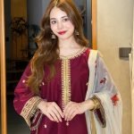 Digital Printed Silk 3-Piece Suit with Pure Silk Dupatta