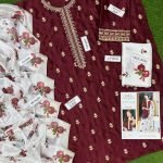Digital Printed Silk 3-Piece Suit with Pure Silk Dupatta